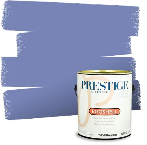 Miniatura 3 de Prestige Paints. - Base y pintura para exteriores en un solo galón, 1 galón. plano, comparable con Sherwin Williams Topsail. SW159-azul hechizante.