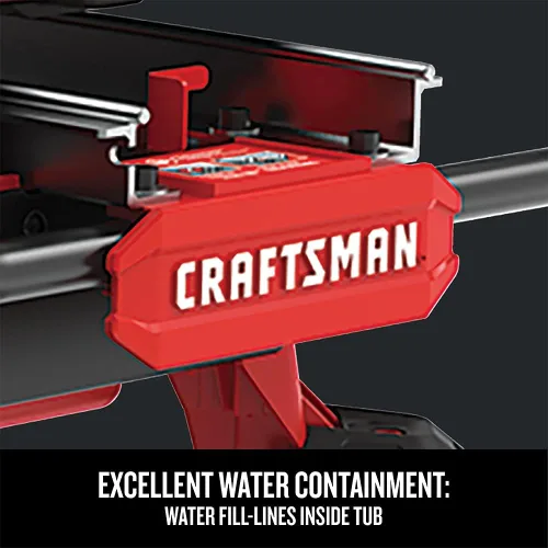 Miniatura 5 de CRAFTSMAN Cortador de azulejos V20, sierra para azulejos húmedos, carrito deslizante compacto, 7 pulgadas, inalámbrico, batería y cargador