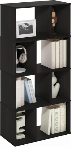 Miniatura 50 de Furinno Fulda Estantería de Libros, Estantería Estrecha de 2 Niveles, Librero con Estante de Almacenamiento de 6 Pulgadas de Ancho, 9.3 x 5.9 x 21.2