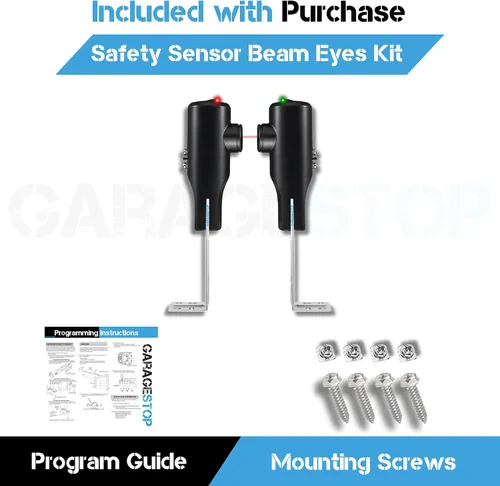 Miniatura 4 de 1 para sensores de seguridad y vigas de seguridad Genie STB-B GSTB-R GSTB-BX 37220R, repuesto para sensores de puerta de garaje Genie, compatible One