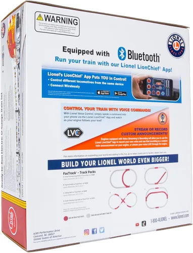 Miniatura 10 de Lionel Santa Fe Super Chief Electric O Gauge 5.0 - Juego de tren Bluetooth con mando a distancia