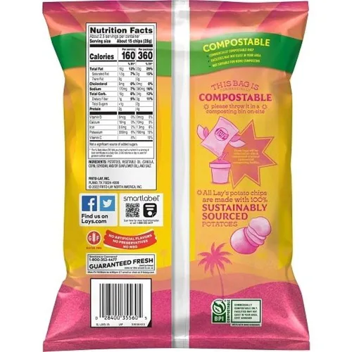 Miniatura 9 de Lays Classic Potato Chips, 2.25 onzas - 24 por caja.