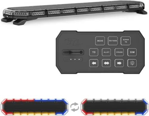 Miniatura 19 de SpeedTech Lights Super Takedown K-Force Elite 47 Barra de luz LED – 180 LED, 540 W montaje en techo advertencia de emergencia para policía, Ámbar