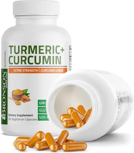 Miniatura 4 de Bronson Curcumina de cúrcuma extra fuerte, antioxidante, apoyo articular y digestión con BioPerine, sin OMG, 90 cápsulas vegetarianas