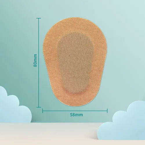 Miniatura 4 de 40 parches adhesivos beige para los ojos para adultos, vendajes de tela no tejida para los ojos, almohadillas cómodas y transpirables para niños