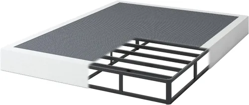 Miniatura 7 de NHODIR Base de cama de metal resistente de 7 pulgadas, sin ruido y sin herramientas, fácil montaje, base de soporte de colchón para cama