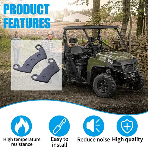 Miniatura 4 de JINGKE Pastillas de Freno Delantero y Trasero para Polaris Ranger 700/800/900 y RZR 900/800