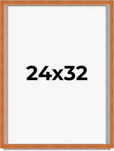 Miniatura 259 de Marco de 3 x 3 pulgadas, marco de madera maciza de nuez miel tradicional marrón Ancho de moldeo de 0.875 pulgadas Profundidad de conejo de 0.875