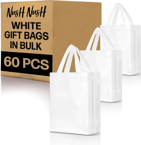 Miniatura 17 de Nush Nush - Bolsas de regalo reutilizables azul aguamarina a granel (azul aguamarina - Tamaño mediano - Juego de 30)