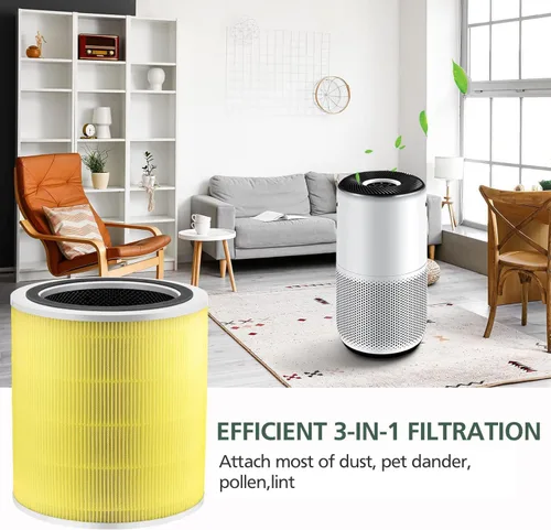 Miniatura 6 de Filtro de repuesto Core 400S para LEVOIT Core 400S Smart WiFi Air Purifie-r, Core 400S-RF-PA (LRF-C401-YUS), prefiltro de carbón activado H13 True