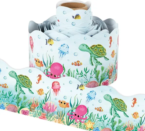 Miniatura 9 de Whaline Tablero de anuncios de campamento de 32.8 pies, borde de oso de dibujos animados, tienda de campaña, bosque, troquelado, borde recortado