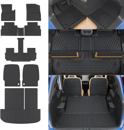 Miniatura 11 de Rongtaod Tapete de Carga Compatible con Hyundai Palisade 2020-2025 de 7 Asientos, Tapete de Maletero, Tapete de Carga, Forro de Carga para Todo