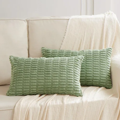 Miniatura 17 de Fancy Homi - Paquete de 2 fundas de almohada decorativas estilo bohemio de 16 x 16 pulgadas para sala de estar, sofá, cama, funda de cojín cuadrada