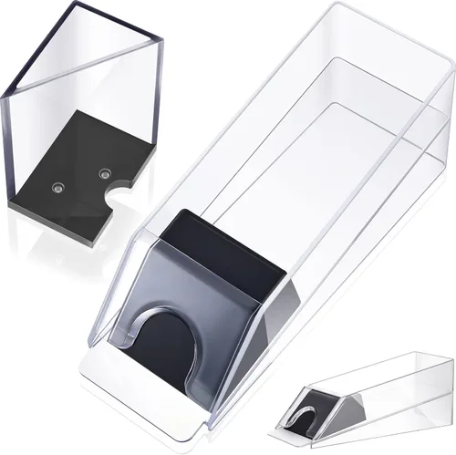 Deekin Zapato de blackjack de 6 barajas con bandeja de descarte, dispensador de tarjetas de acrílico transparente para jugar a cartas, dispensador