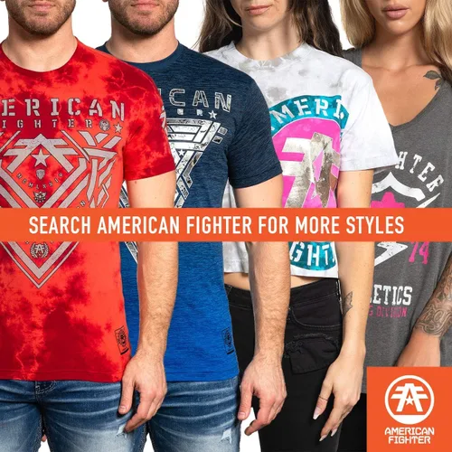 Miniatura 6 de American Fighter Camisetas patrióticas de manga corta para hombre, camisetas patrióticas de manga corta para hombre de Estados Unidos y México.