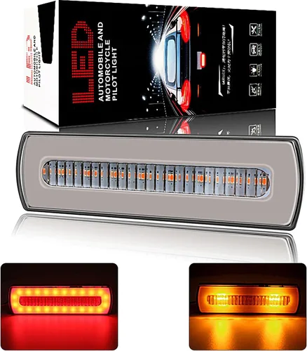 40 luces LED de advertencia de freno de coche, luz indicadora de seguridad para camión, remolque, coche, luz de circulación nocturna diurna, 9-80V,
