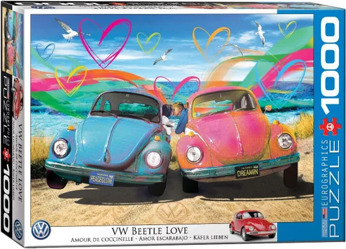 EuroGraphics VW Beetle Love - Rompecabezas de 1000 piezas
