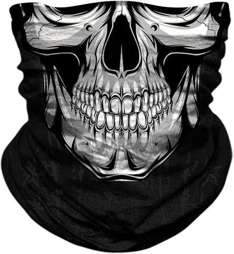 Miniatura 3 de Máscara de calavera, pañuelo para el cuello, gorro, bufanda mágica, diadema para protección de polvo, sol y viento