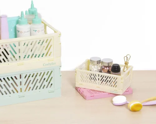 Miniatura 5 de Craftelier - Caja para organización y almacenamiento de álbumes de recortes y otros materiales de artesanía Diseño plegable y apilable