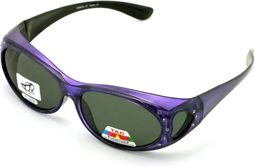 Miniatura 4 de V.W.E. Gafas de sol polarizadas para mujer, con diamantes de imitación, marco rectangular, con forma de corazón, 2.36 pulgadas