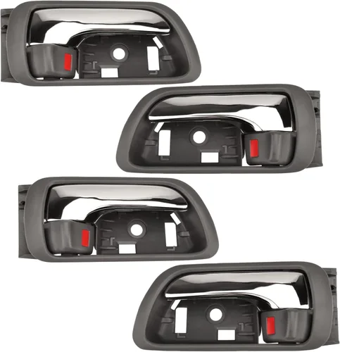Manijas de puerta interiores compatibles con Toyota Camry 2002-2006 Reemplazan 6920633040 69206AA021B2, delantera y trasera interior izquierdo del