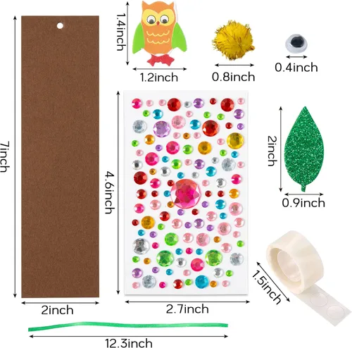 Miniatura 3 de 32 juegos de marcadores de otoño DIY kit de manualidades de otoño en blanco con hojas de arce y ojos meneantes, calcomanías de espuma con pompones