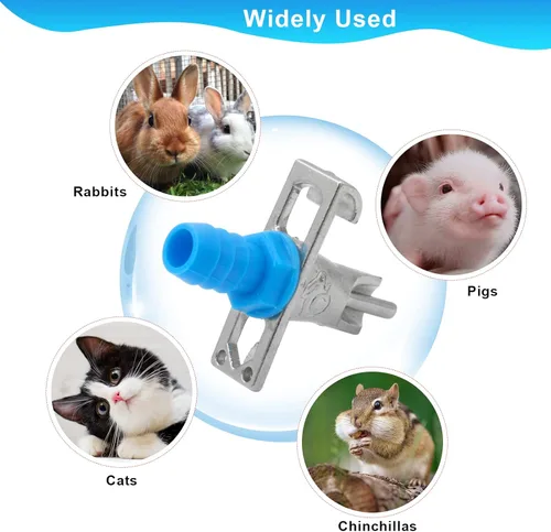 Miniatura 4 de El kit de riego automático para conejo incluye 12 comederos para bebederos de pezón, manguera de identificación inodoro de 32 pies de 5/16 pulgadas