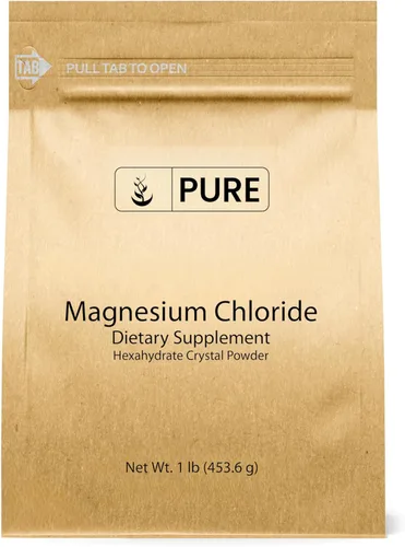 Miniatura 6 de Pure Original Ingredients Suplemento oral de cloruro de magnesio (4 onzas), polvo de cristal, suplemento de magnesio, grado alimenticio