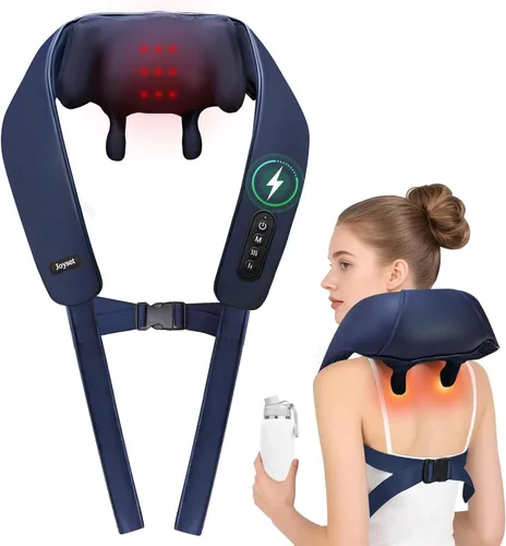 Miniatura 11 de Joyset Masajeador de Cuello y Hombros con Calor, Masajeador Shiatsu Inalámbrico para Cuello y Espalda, Alivio del Dolor de Tejido Profundo, Masaje