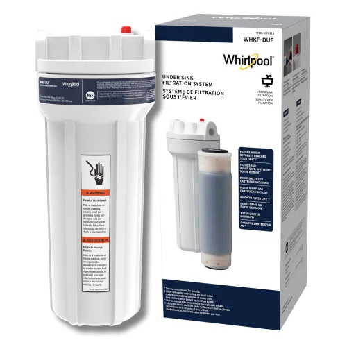Miniatura 5 de Sistema de Filtración de Agua Bajo Fregadero Whirlpool WHKF-DUF Conexión Rápida de Inserción, Incluye 1 Filtro de Carbón y Kit de Instalación