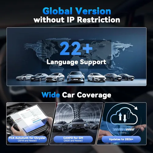 Miniatura 7 de XTOOL Escáner D5S OBD2 con pantalla táctil, lector de código para automóviles y camiones con 16 reinicios, sensor de manivela de reinicio