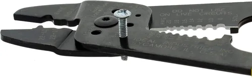 Miniatura 4 de IDEAL Electrical 30-428 Combo de tira y herramienta de crimpado, crimpadora de alambre de precisión, pelacables con 3 nidos de engarzado, agarre