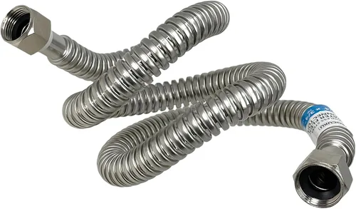 Miniatura 7 de PROCURU Paquete de 1 conector flexible para calentador de agua de acero inoxidable de 3/4 pulgadas FIP x 48 pulgadas (4 pies), certificado seguro