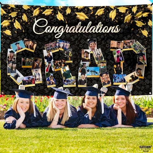 Miniatura 7 de KatchOn, Cartel de fotos de graduación de felicitaciones – Xtralarge, 72 x 44 pulgadas Cartel de fotos personalizado de graduación Fondo