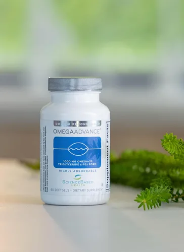 Miniatura 7 de ScienceBased Health OmegaAdvance Omega-3 Suplemento de aceite de pescado – 1000 mg de EPA y DHA – con luteína y zeaxantina – Apoyo para la salud