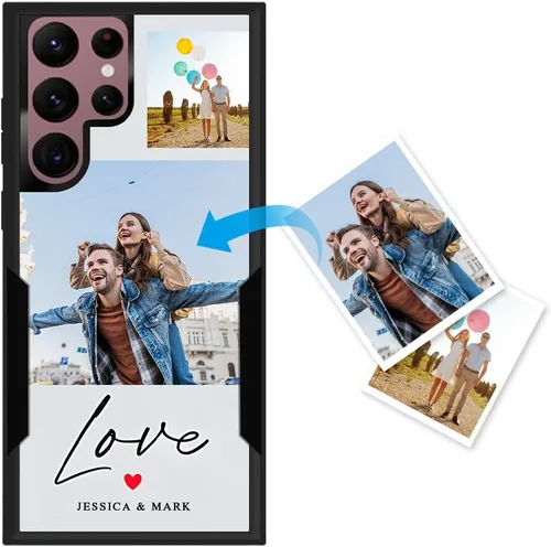 Miniatura 16 de Funda protectora personalizada para Samsung Galaxy S22 Ultra 5G (versión 2022), funda protectora de doble capa resistente con múltiples fotos, a