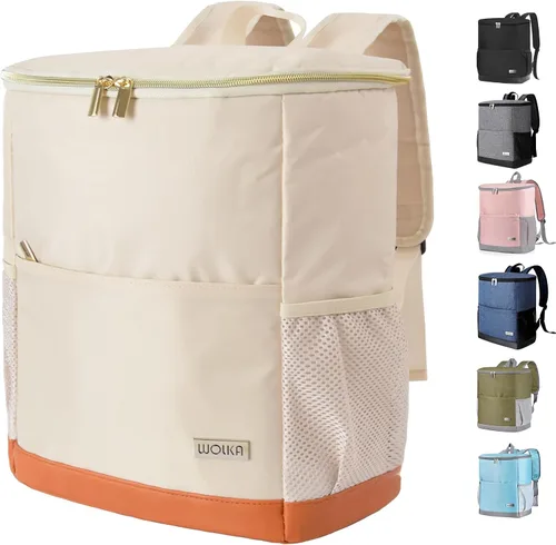 Miniatura 11 de Mochila Nevera Aislada para Exteriores - Mochila Nevera a Prueba de Fugas 30 Latas, Bolsa Nevera Impermeable Ligera para Retención de Calor/Frío