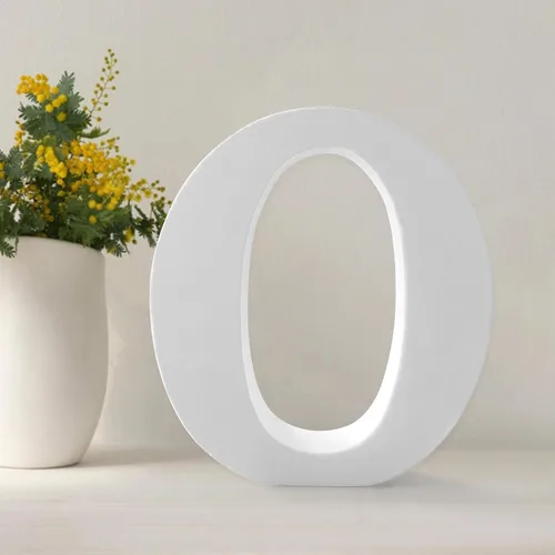 Miniatura 18 de Letras de madera de 4.3 pulgadas, letras blancas de madera sin terminar para injerto, letras de madera para decoración de pared, letras pie