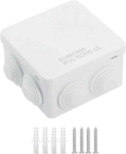 Miniatura 13 de LeMotech Caja de conexiones, plástico ABS IP55 resistente al agua y al polvo, caja eléctrica universal, caja de proyectos para exteriores e
