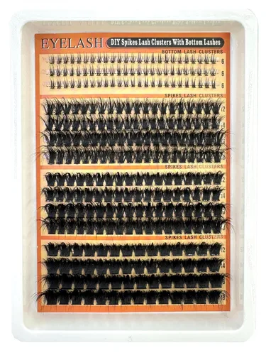 Miniatura 12 de 30D/40D/50D/60D/80D Pestañas de visón 280 Paquetes Extensión de pestañas naturales 3D Rusia Volumen Individual Pestañas en racimo Maquillaje