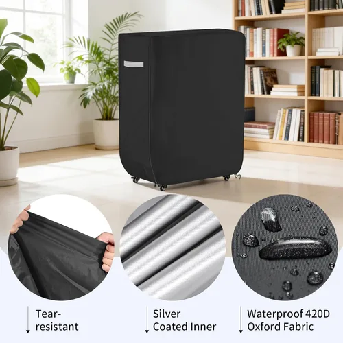 Miniatura 5 de Funda de cama enrollable resistente al agua, universal, plegable, con cremallera, protector a prueba de polvo, 39 pulgadas de largo x 15 pulgadas
