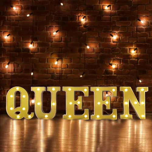 Miniatura 10 de Efavormart - Letrero 3D con luz LED de 6 pulgadas, color dorado con número 0, espejo frontal blanco cálido, funciona con pilas, brillo 72H