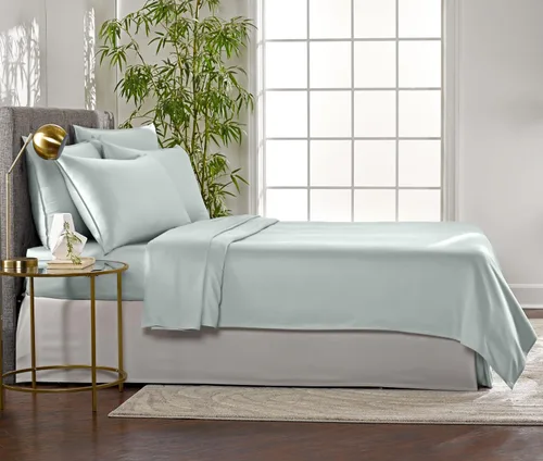 Miniatura 4 de Sábanas King de Pure Bamboo, Juego de Sábanas de Cama de Viscosa 100% Orgánica Genuina Derivada de Bambú, Lujosamente Suaves y Refrescantes, Doble