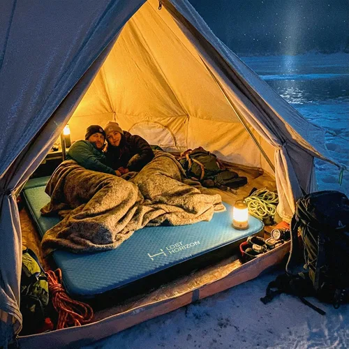Miniatura 5 de Lost Horizon Air & Foam Camping Mattress, Self-Inflating Sleeping Pad, 3" Thick, with Pump Sack, Twin