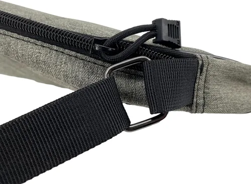 Miniatura 4 de Bolsa de tenis TaktZeit ligera y acolchada con funda para raquetas de tenis y correa de hombro ajustable Gris