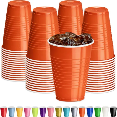 Miniatura 23 de DecorRack - Vasos desechables y reutilizables de 12 onzas para fiestas de cumpleaños, despedidas de soltera, campamentos, eventos en interiores y al