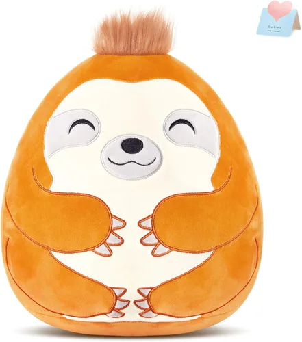 BSTAOFY Almohada de felpa suave de 12 pulgadas, diseño de perezoso, cojín para siesta, cumpleaños, San Valentín, para niños y niñas