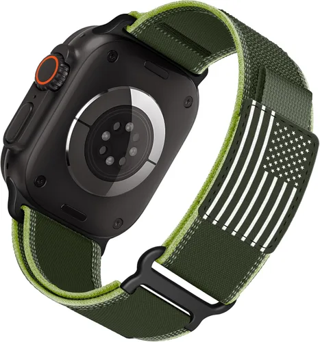 Miniatura 20 de ALMNVO - Correa unisex Trail Loop de nailon resistente para Apple Watch Ultra/2 de 1.92, 1.77, 1.73, 1.65, 1.61, 1.57, 1.49 pulgadas, para Apple