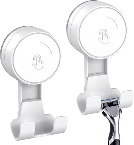 Miniatura 9 de LUXEAR Ganchos de Succión Potentes con Ventosa al Vacío-1PACK Navaja 1pack Individual Blanco