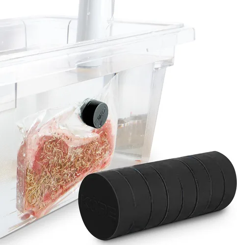 Miniatura 11 de KORE Sous Vide - Imanes pesados, acero inoxidable y silicona de grado alimenticio, mantienen las bolsas de alimentos completamente sumergidas